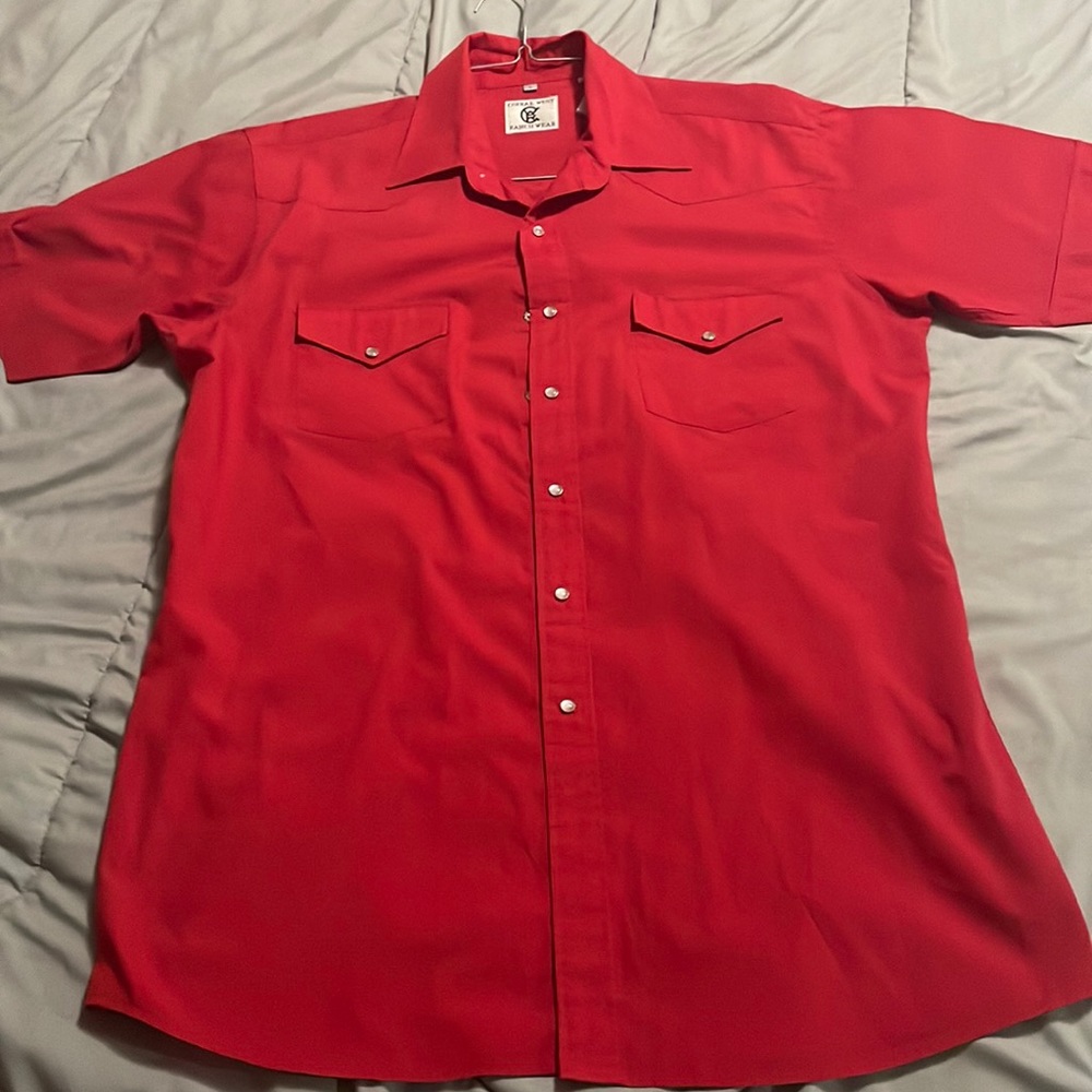 Western red button up